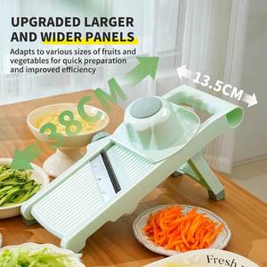 Eco-Friendly Stainless Steel Blade Adjustable <b>Vegetable</b> Cutter for Kitchen Multifunctional Plastic Fruit & <b>Vegetable</b> <b>Choppers</b> - Product Image 3