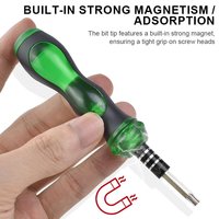 Jeu de 65 embouts Torx magnétiques industriels, embouts hexagonaux 1/4 et manche en acier multi-usages, outils de réparation électronique OEM