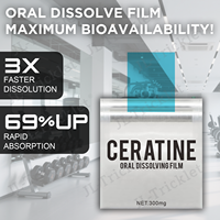 JULONG Bandes dissolvantes personnalisées de monohydrate de créatine Créatine Film mince oral Supplément de créatine Film soluble oral
