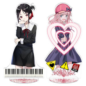 25 styles de figurines de filles japonaises <span class=keywords><strong>Kaguya</strong></span>-<span class=keywords><strong>sama</strong></span> <span class=keywords><strong>Love</strong></span> <span class=keywords><strong>Is</strong></span> <span class=keywords><strong>War</strong></span>, Miku, anime, support de plaque debout, modèle de bureau, support en acrylique d'anime - Product Image 1