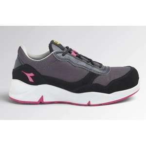 DIADORA UTILITY - 701.179903-D0458/35 Chaussures de sécurité basses noires en cuir fendu, cuir de veau pleine fleur et maille S1PL FO SR ESD - Product Image 1