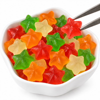 Bonbons Gélifiés en Gros de l'Usine OEM, Sac en Vrac, Forme Étoile, Saveur Sucrée, Bonbons Colorés, Vente en Gros de Bonbons Gélifiés en Vrac