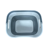 Nouveauté panier de rangement de vêtements pliable et pliable en plastique portable pour la salle de bain, le nettoyage du linge, la literie et le bassin