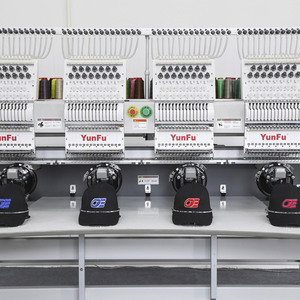 เครื่องปักคอมพิวเตอร์รุ่นใหม่ 1204C ความแม่นยำสูง 4 หัว 12 เข็ม สำหรับปักหมวก/เสื้อผ้าแบบเรียบ ปักลายโมโนแกรม - Product Image 2