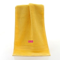 Custom Embroidery Towel Logo Light Brown Multi-color Hand Towels for Spa Bathroom Hair Salon Towels