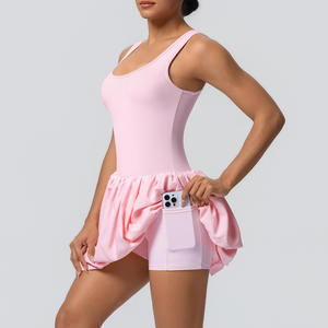 Combinaison Athlétique Décontractée pour Femme, Grande Taille, à Bretelles Larges, pour Fitness, Yoga, Sports de Plein Air et Tennis - Product Image 5