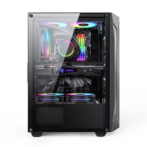 Factory Direct Selling ATX Tempered Glass Computer Case Desktop PC Case Full Towers Gamer Computer Case