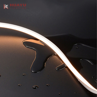 Bande LED néon double ultra-mince NS0410 CCT, dimensions personnalisables, style minimaliste, pour projets de décoration et de mise en valeur commerciale