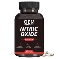 Complément pré-entraînement OEM sous marque privée : Booster d'oxyde nitrique 60 capsules L-Arginine & L-Citrulline pour la pression musculaire et la vascularisation