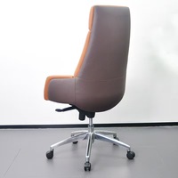 Chaise de bureau de patron en cuir de luxe moderne Design ergonomique École Hôpital Hôtel Directeur Général Chaise pivotante de bureau
