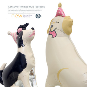 Nuovi <span class=keywords><strong>Palloncini</strong></span> in Alluminio a Forma di Cane 3D, Bulldog e Pastore in Piedi, per Decorazioni Baby Shower - Product Image 6