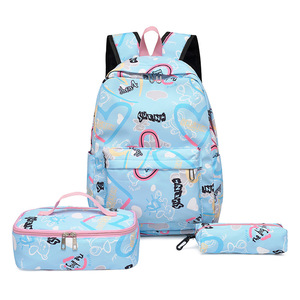 New Stylish Durable Leisure Travel Large Capacity <b>Backpack</b> Set Teenage Girls Children <b>Kids</b> Students Schoolbag With Pencil Bag - Product Image 5