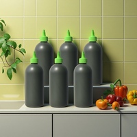 Bouteille souple mate en plastique de qualité alimentaire FDA pour sauce et salade, idéale pour l'huile d'olive Graza – Approvisionnement direct usine