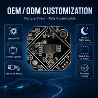 Module de caméra de voiture compact 22x22mm AHD 720P 1080P Full HD avec capteur d'image N583DB, conception modulaire OEM ODM, carte PCB de caméra de recul pour véhicule