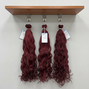 Cabello Humano Remy Ondulado Natural Vietnamita Color Borgoña 100% Cabello Humano - Product Image 1