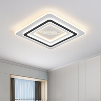 Lámpara de Techo LED Moderna y Minimalista 2026, Juego Completo para Casa, Diseño Rectangular de Lujo para Sala de Estar, Montaje Empotrado, Construcción Metálica AC