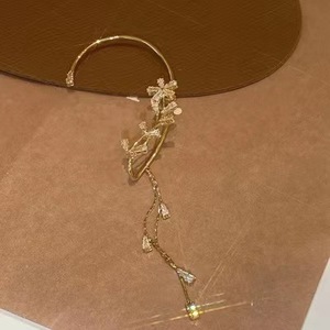 Mode papillon perle étoile lune oreille Clip <span class=keywords><strong>boucle</strong></span> d'oreille femmes <span class=keywords><strong>or</strong></span> et argent Non percé <span class=keywords><strong>Cartilage</strong></span> boucles d'oreilles français oreille Clip - Product Image 4