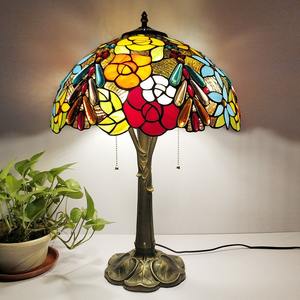 Lámpara de Mesa de Vitral Estilo Tiffany Jiyuanlux, Diseño de Libélula de 12 Pulgadas, <span class=keywords><strong>3</strong></span> Colores, Lámpara de Dormitorio para Iluminación Interior - Product Image 2