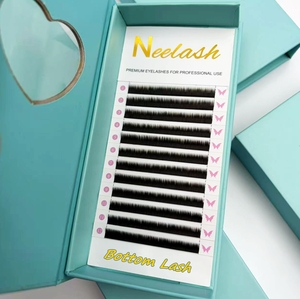 Extensions de cils inférieurs Easy Fan Fast Fanning, noir mat, 0.03 0.05 0.7 0.10 5mm 6mm 7mm 10mm, en PBT - Product Image 4
