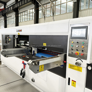 Phẳng nhăn và chết máy cắt <span class=keywords><strong>carton</strong></span> sóng Máy cắt/hộp bánh pizza Máy làm - Product Image 6