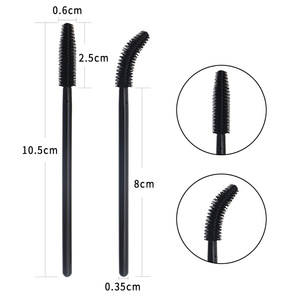 Washable <b>Silicone</b> Lash Spoolie Brush 50pcs Eyelash Extension Brow Tint Makeup <b>Tool</b> - Product Image 6