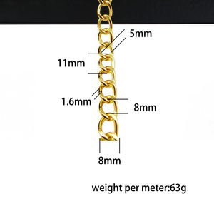 โซ่สายคล้องไหล่ทำจากโลหะอุปกรณ์เสริมสำหรับกระเป๋าสตรีโซ่ต่อ - Product Image 6