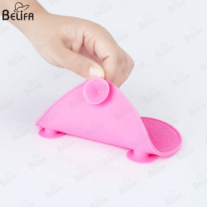Nuevas ventosas antideslizantes en forma de corazón, almohadilla para cepillo de belleza, alfombrilla de limpieza para cepillo de maquillaje de silicona - Product Image 3