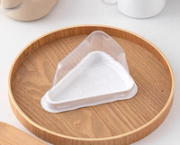 Boîte à gâteaux triangulaire Mille-feuille pour la cuisson Boîtes à tranches de gâteau en mousse jetables de 6 pouces et 8 pouces Boîtes d'emballage industriel pour aliments