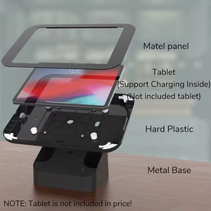 Pos Tablet PC truy cập đứng cho <span class=keywords><strong>Ipad</strong></span> 9.7 ~ 11inch góc có thể điều chỉnh Tablet treo tường chủ với khóa - Product Image 4