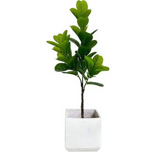Plante artificielle nordique transfrontalière en plastique/PVC, plante verte <span class=keywords><strong>haut</strong></span> <span class=keywords><strong>de</strong></span> <span class=keywords><strong>gamme</strong></span>, luxe léger, ficus lyrata, plante d'intérieur - Product Image 2