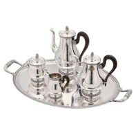 Théière/Cafetière en Acier Inoxydable à Double Paroi Résistante à la Chaleur, Écologique, Design Personnalisé, Vente en Gros, Ensemble à Thé Métallique Promotionnel