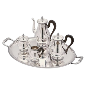 Heat Resistant Double Walled <b>Stainless</b> <b>Steel</b> Tea Coffee <b>Pot</b> Promotional Wholesale Metal Tea <b>Set</b> - Product Image 4