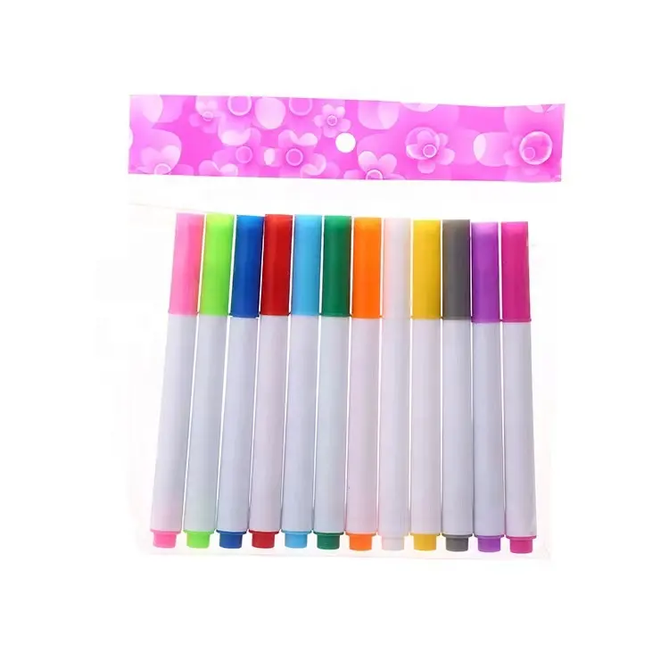 Craie liquide colorée, stylo de tableau lumineux fluorescent LED sans poussière et effaçable, stylo de tableau noir de peinture de graffiti pour enfants