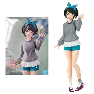 Action Figures 18CM Manga Figurine Rented Girlfriend Sarashina Ruka Cartoon Rent A Cute Girl Anime PVC Figure