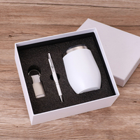Nouveau Coffret Cadeau d'Affaires Luxe 2026 4-en-1 : Tasse à Café 12 oz, Stylo, Porte-clés et Batterie Externe en Cuir PU pour Homme et Femme, Idéal pour la Promotion d'Entreprise