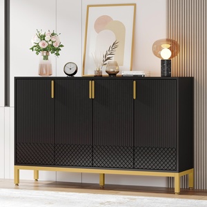 Tribesigns Armoire de rangement moderne, armoire console de 59 pouces Buffet avec 4 portes, meubles de placard d'entrée - Product Image 1