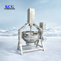 Marmite de mélange planétaire à chauffage électrique en acier inoxydable 304 pour sauces tomate et pimentées, avec moteur semi-automatique, usage commercial