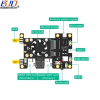 Mini PCIe MPCIe kablosuz adaptör 2 Nano SIM kart yuvası iki anten destekler 4G 3G LTE GSM Modem modülü ahududu Pi için 4 3 2 B +