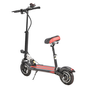 <b>Electric</b> <b>Scooter</b> <b>with</b> <b>Seat</b> Front Suspension Red Deck <b>Adult</b> Two Wheel Commuter - Product Image 5