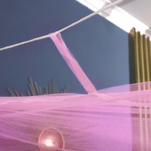 Màu Hồng giá rẻ hình chữ nhật treo màn chống muỗi cho giường đơn đôi vua - Product Image 5