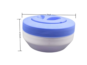 Grand distributeur flottant pliable <span class=keywords><strong>pour</strong></span> piscines tablettes de <span class=keywords><strong>3</strong></span> pouces avec évents réglables Équipement de nettoyage de <span class=keywords><strong>piscine</strong></span> - Product Image 6