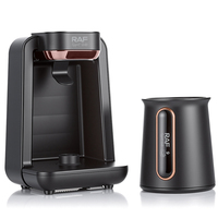 Machine à café RAF 300 ml 500 W avec chauffage NTC, multi-usages (café, eau, lait), facile à nettoyer, compacte, pour la cuisine R.158