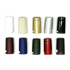 Personalizzare diversi colori pvc bottiglia di calore pellicola termoretraibile capsule con linee di strappo orizzontale capsule per vodka bottiglie di vino