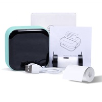 Mini imprimante d'autocollants T02, imprimante thermique portable, imprimante d'étiquettes photo, imprimante d'autocollants sans encre pour enfants, boîte d'autocollants, cadeau