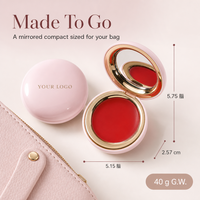 Crème blush minérale coréenne à label privé, texture douce, imperméable, effet lèvres pulpeuses naturel, logo personnalisé