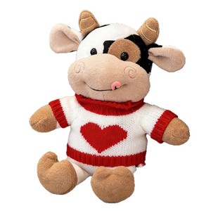 Fabricant de jouets en peluche personnalisés, poupées vache mignonnes de style Kawaii, avec vêtements ou pull, pour machine à griffes - Product Image 3