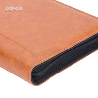 Porte-documents personnalisé en cuir PU format A4 pour conférence, bureau, présentation de factures et signature