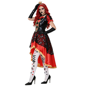 Disfraz de Reina Roja de Flowers Fall Into The Clouds para Halloween con pantimedias de póker - Product Image 3