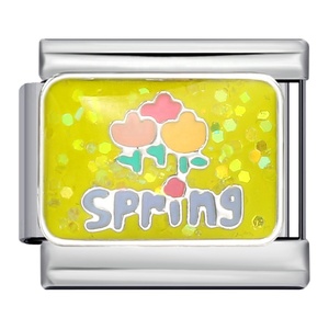 Abalorios Italianos de Cuatro Estaciones: Primavera, Verano, Otoño, Invierno, con Diseños de Frutas, Flores, Copos de Nieve y Árboles de Navidad, de 9mm, para Pulseras Nomination - Product Image 2