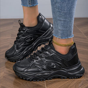 Sneakers décontractées élégantes de haute qualité pour femmes, chaussures à semelle épaisse, baskets tendance pour femmes - Product Image 1